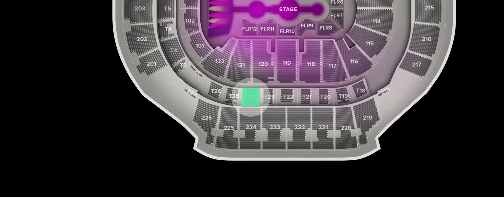 Seat view from Suite