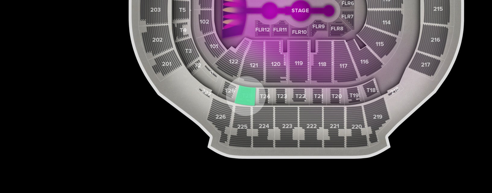 Seat view from Suite