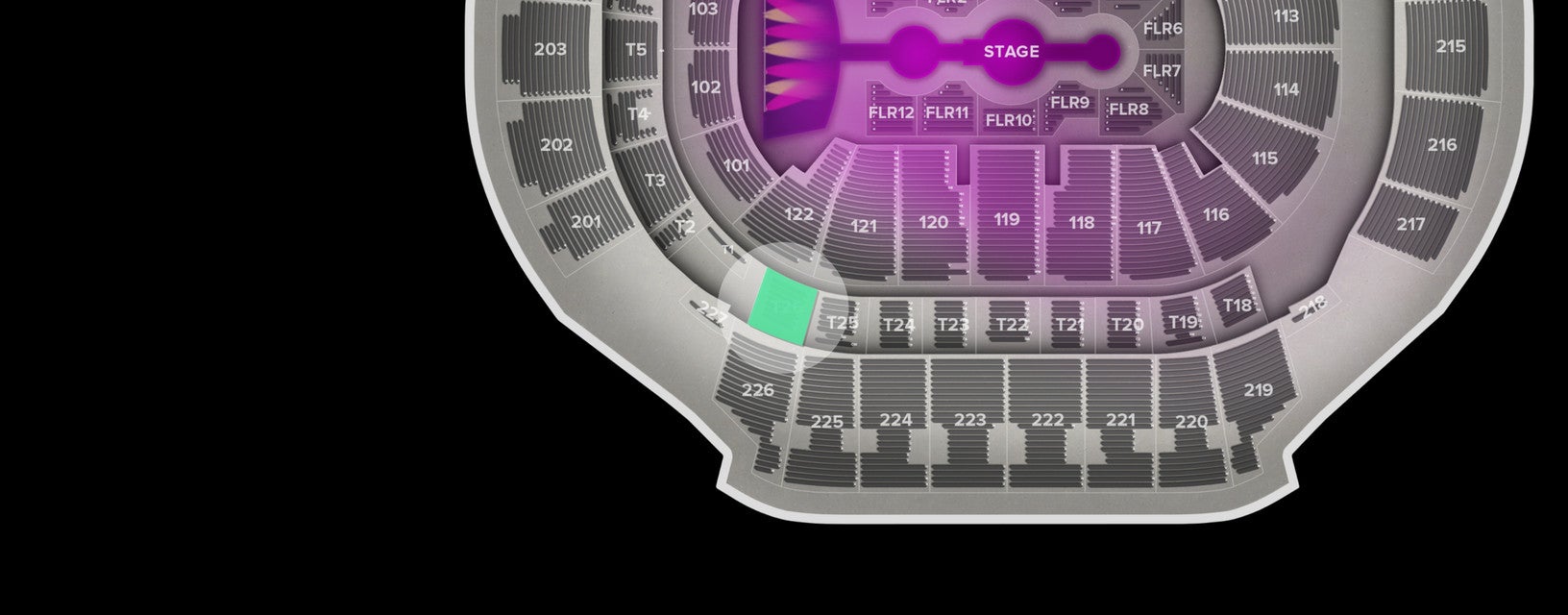 Seat view from Suite