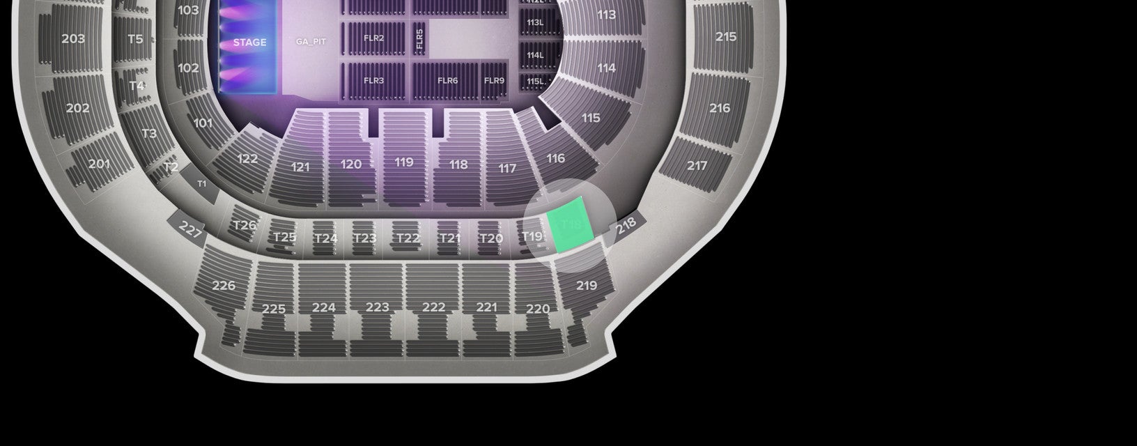 Seat view from Suite