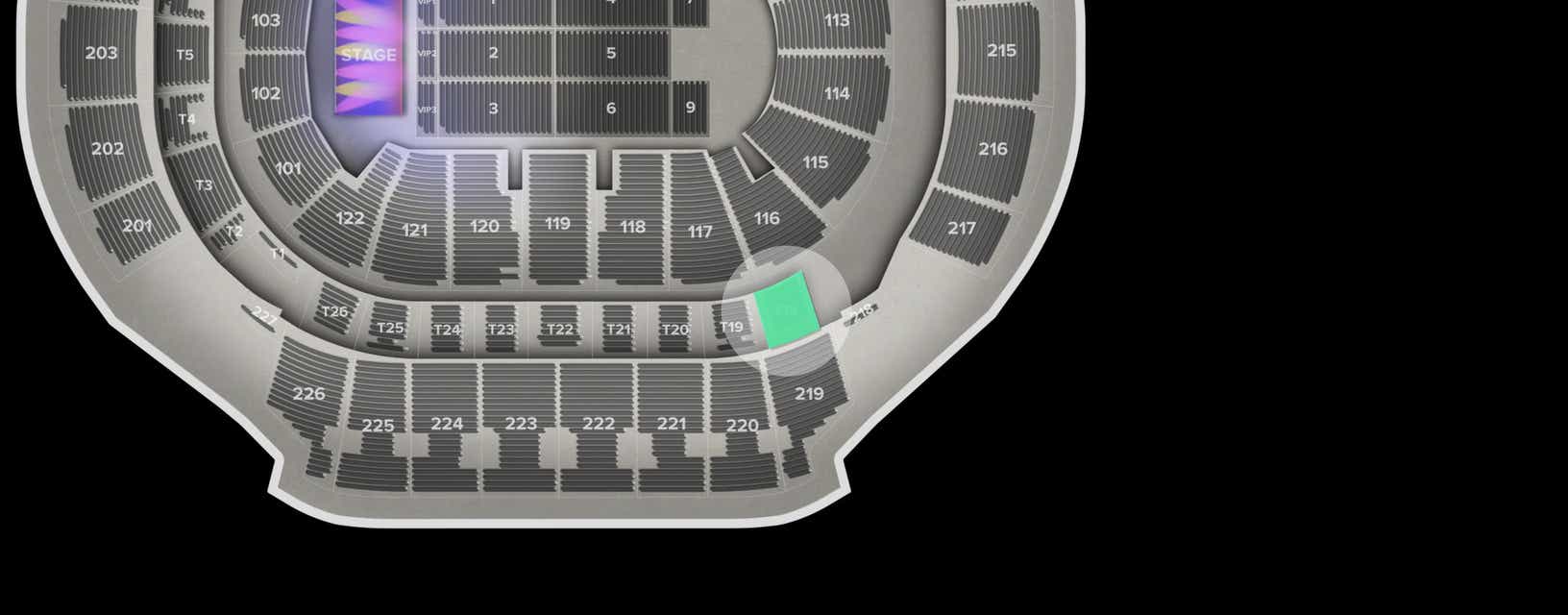 Seat view from Suite