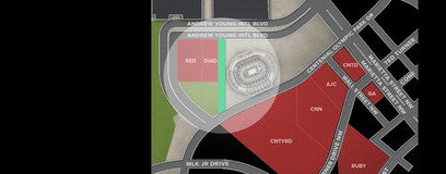 Seat view from State Farm Arena Drive