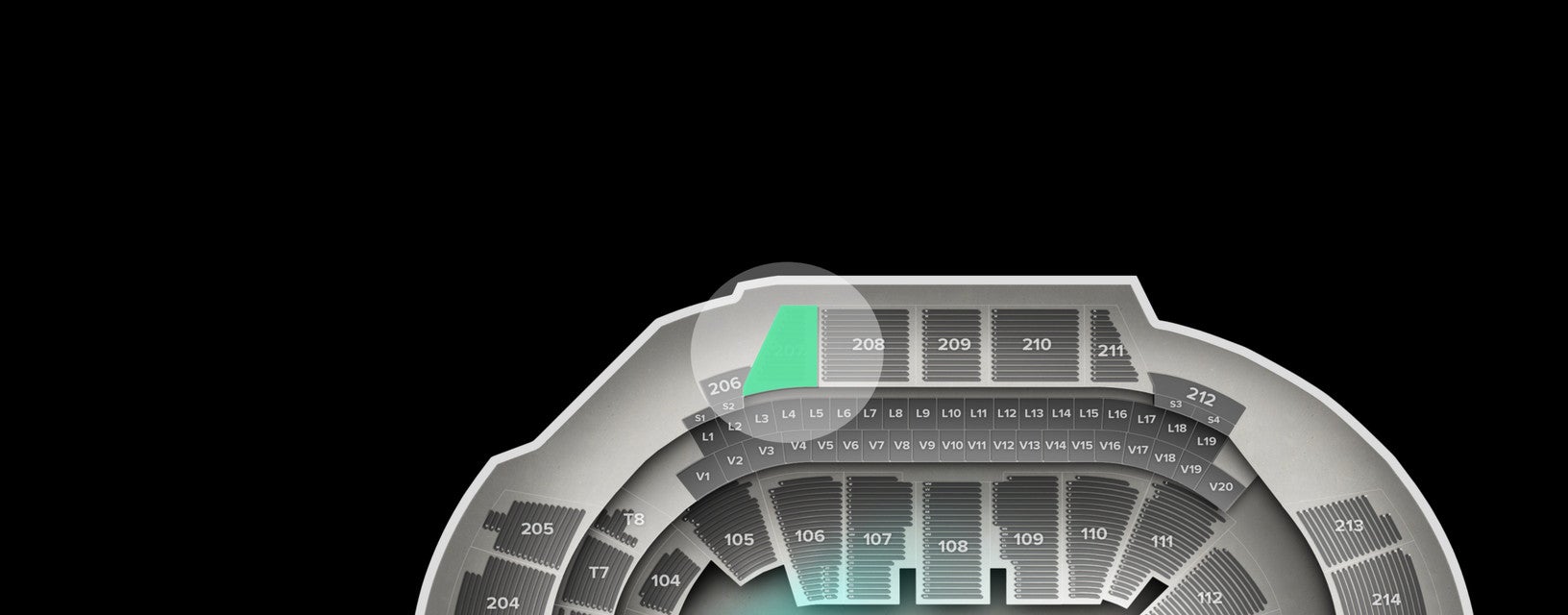 Seat view from Upper