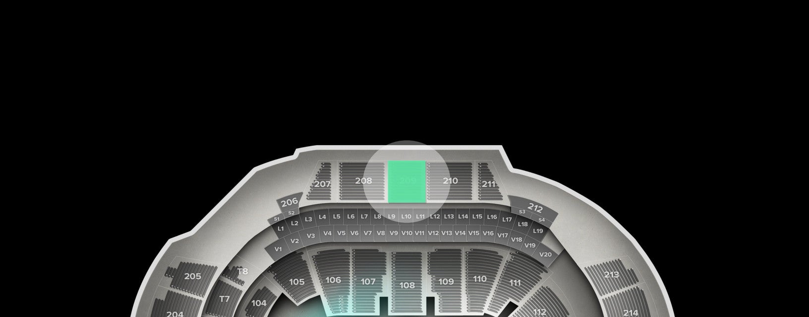 Seat view from Upper