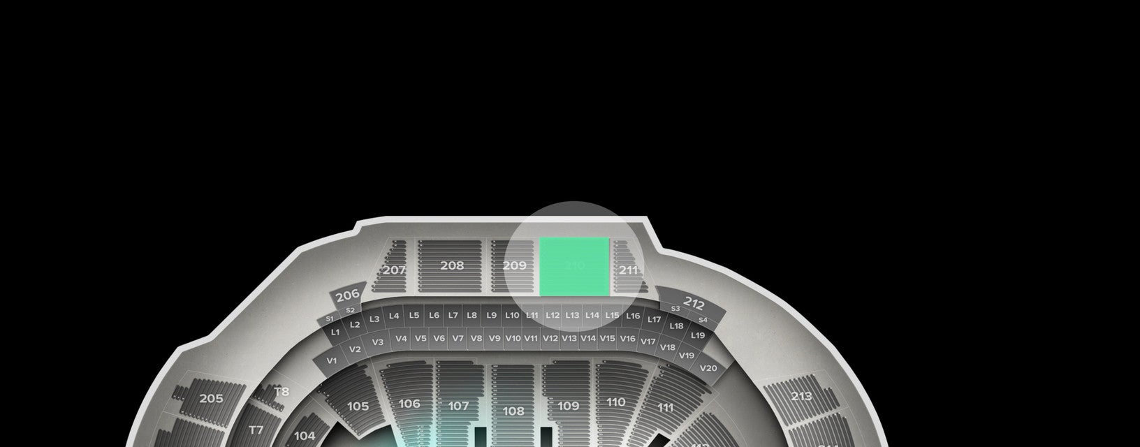 Seat view from Upper