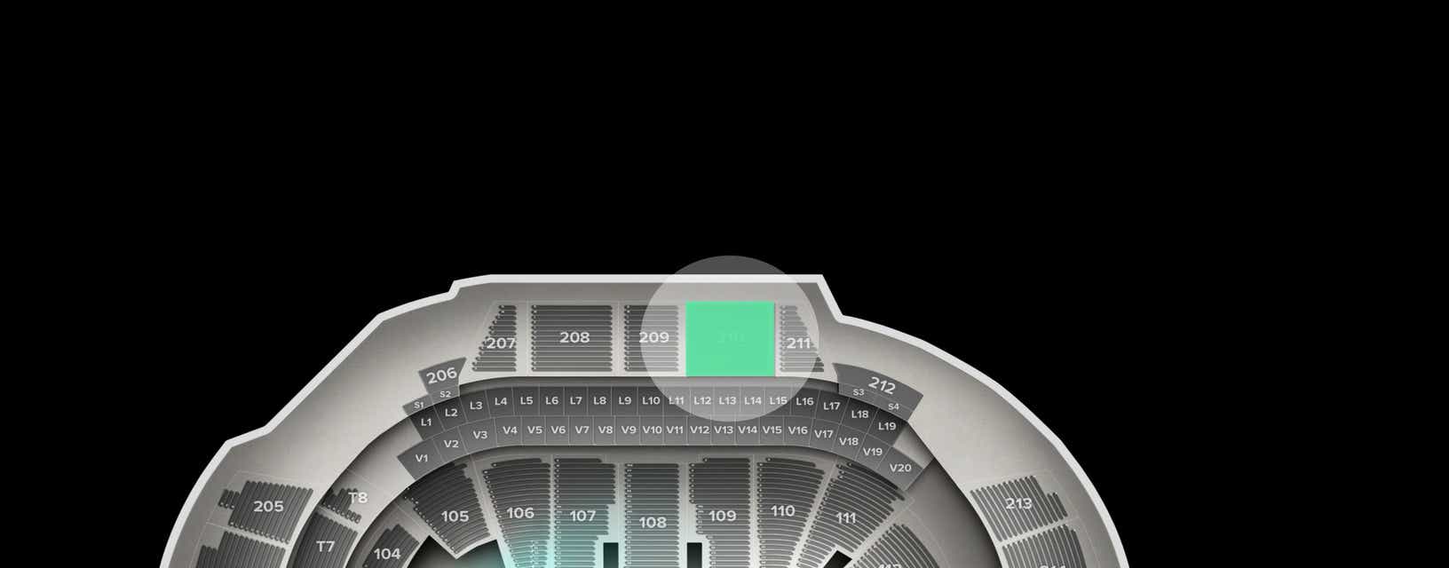 Seat view from Upper