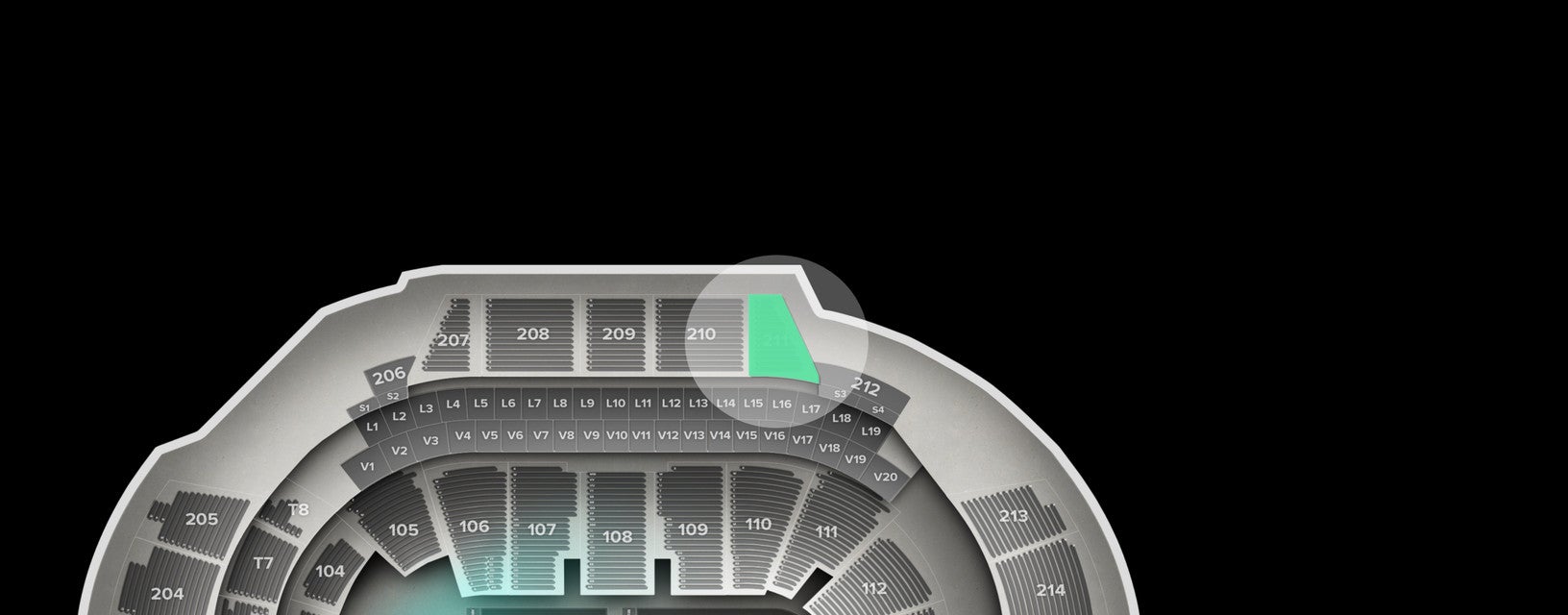 Seat view from Upper