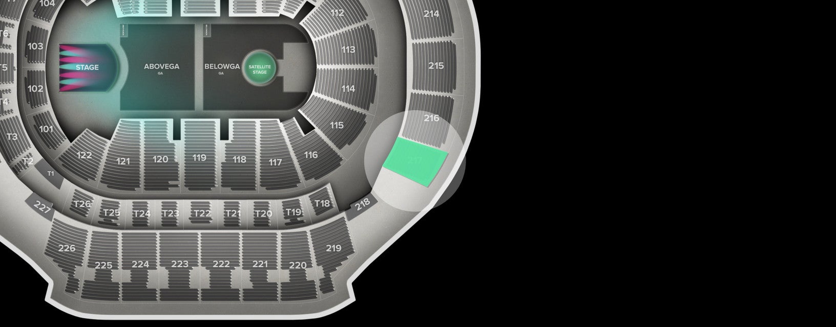 Seat view from Upper