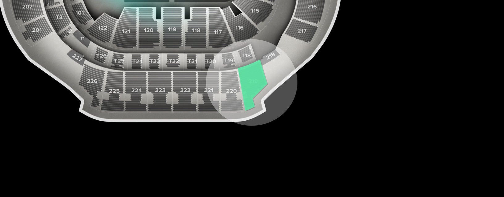 Seat view from Upper