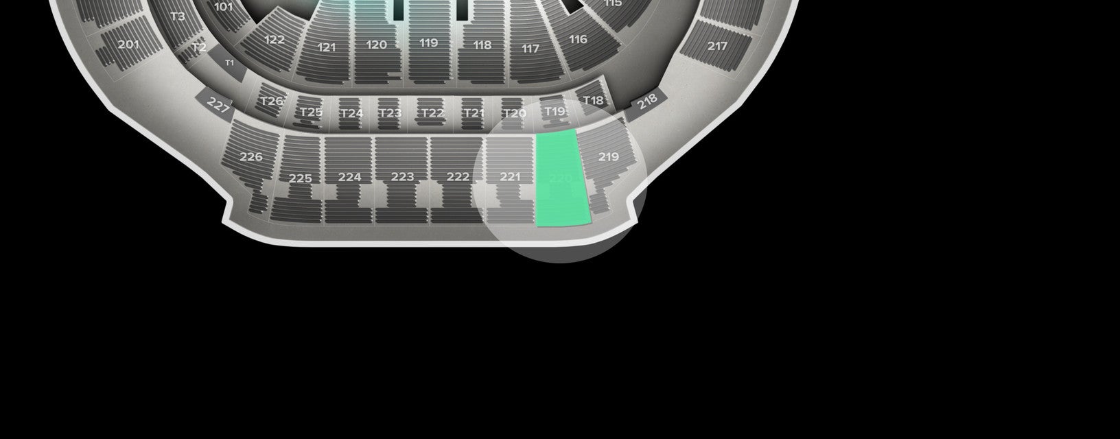 Seat view from Upper