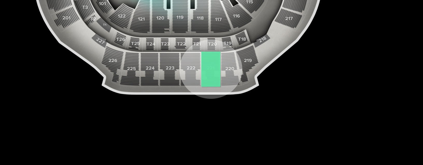 Seat view from Upper