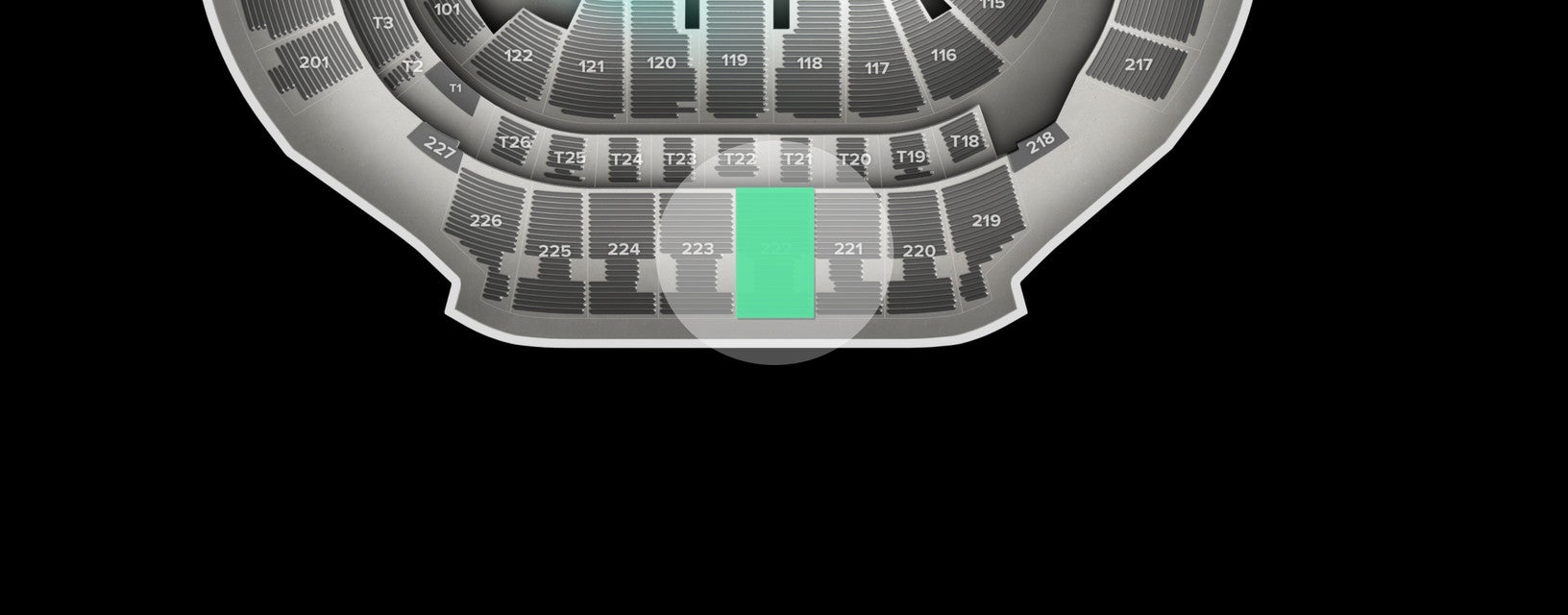 Seat view from Upper