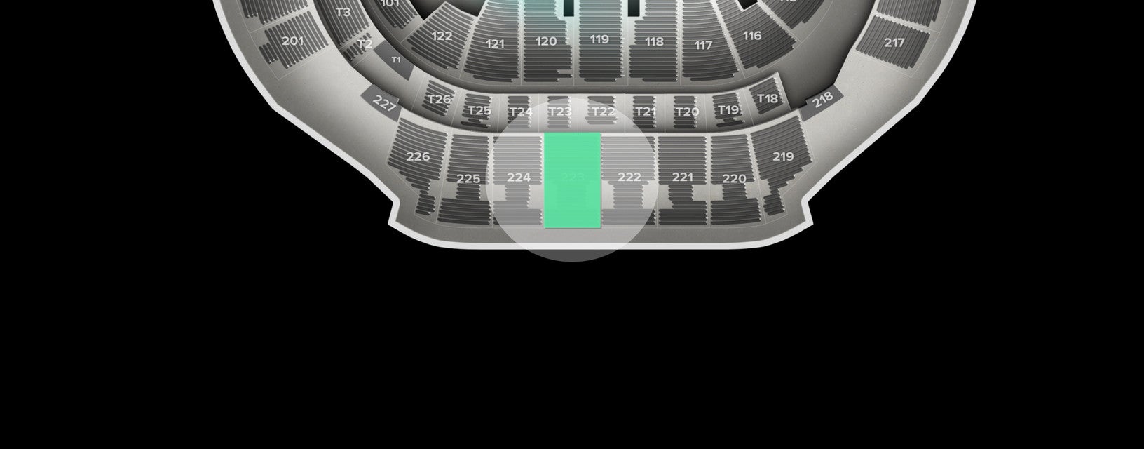 Seat view from Upper