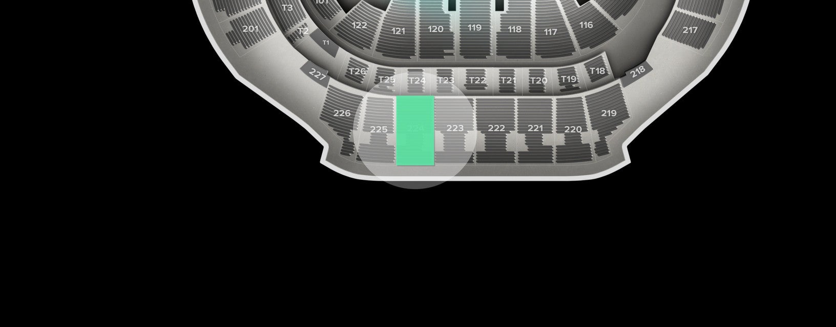 Seat view from Upper