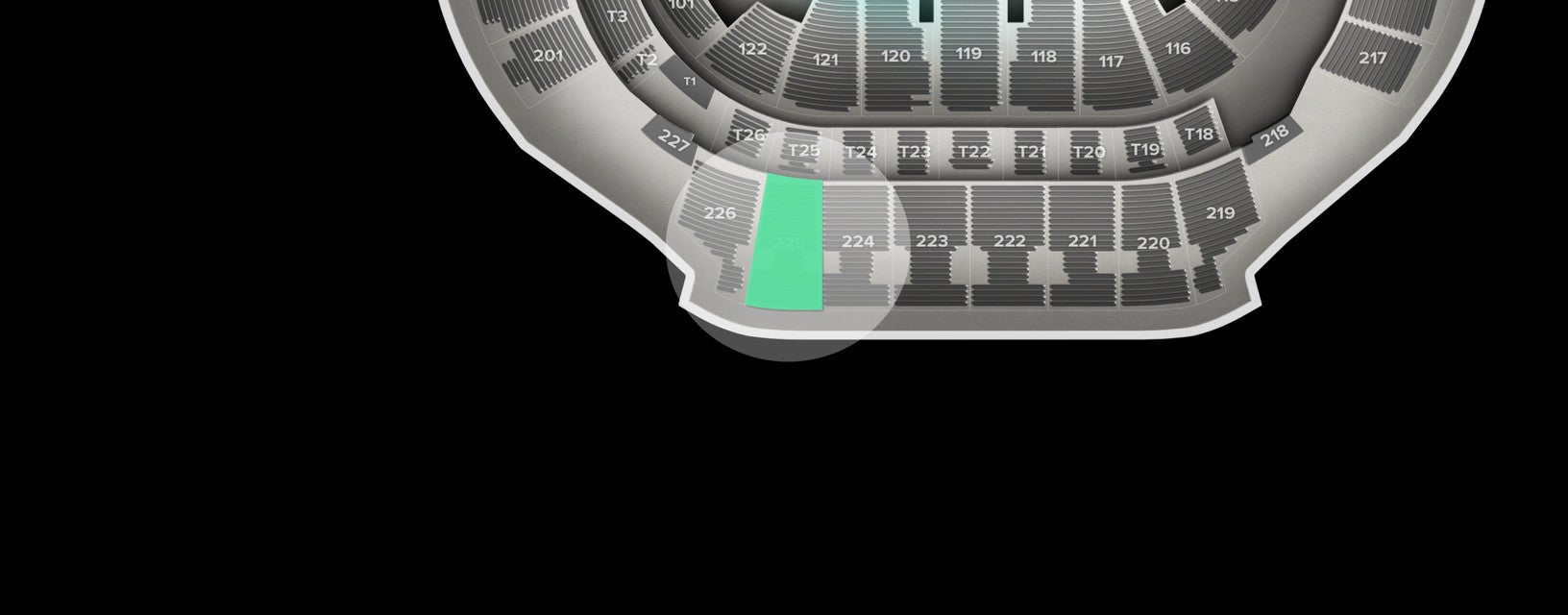 Seat view from Upper