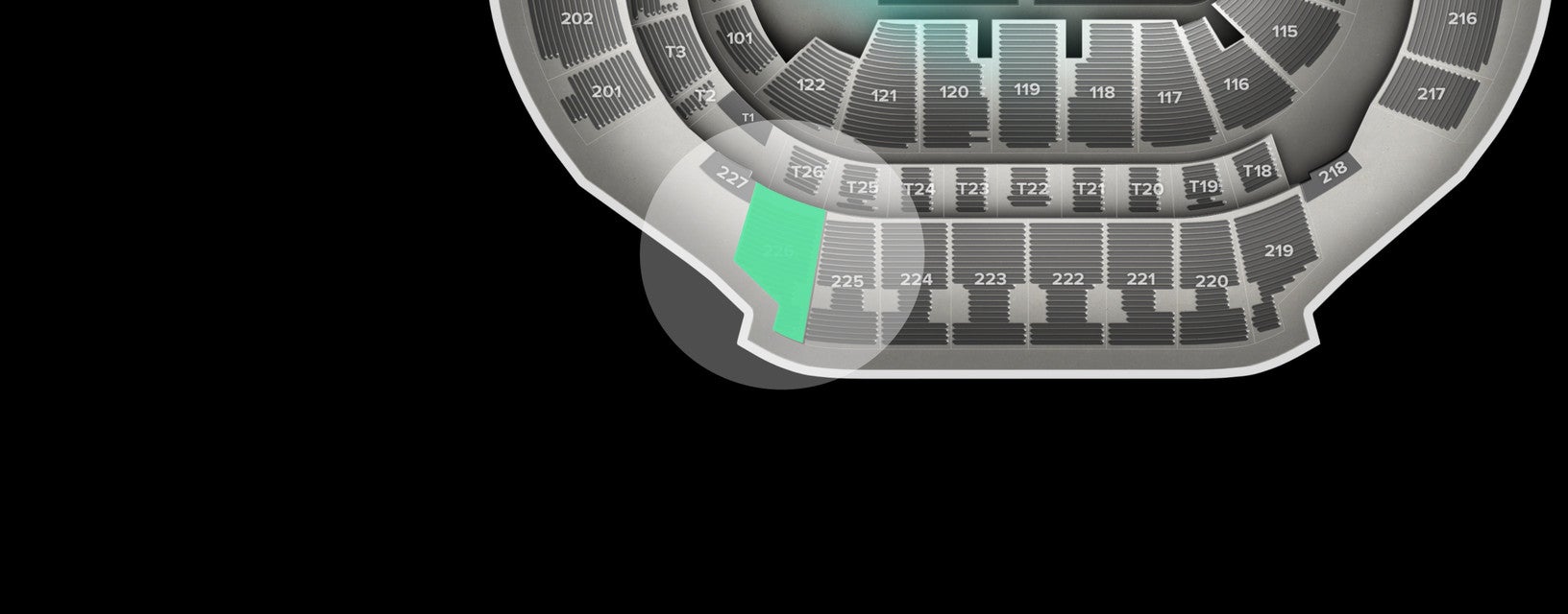 Seat view from Upper