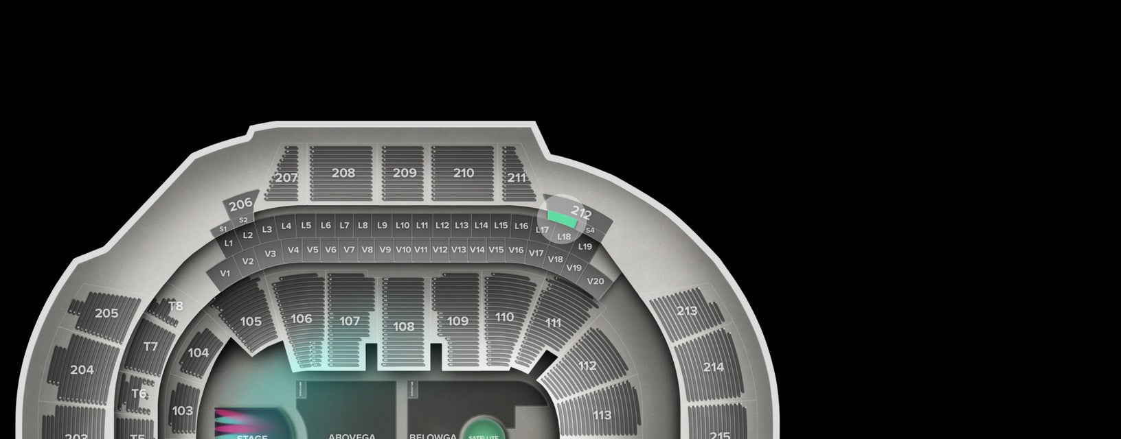 Seat view from Suite
