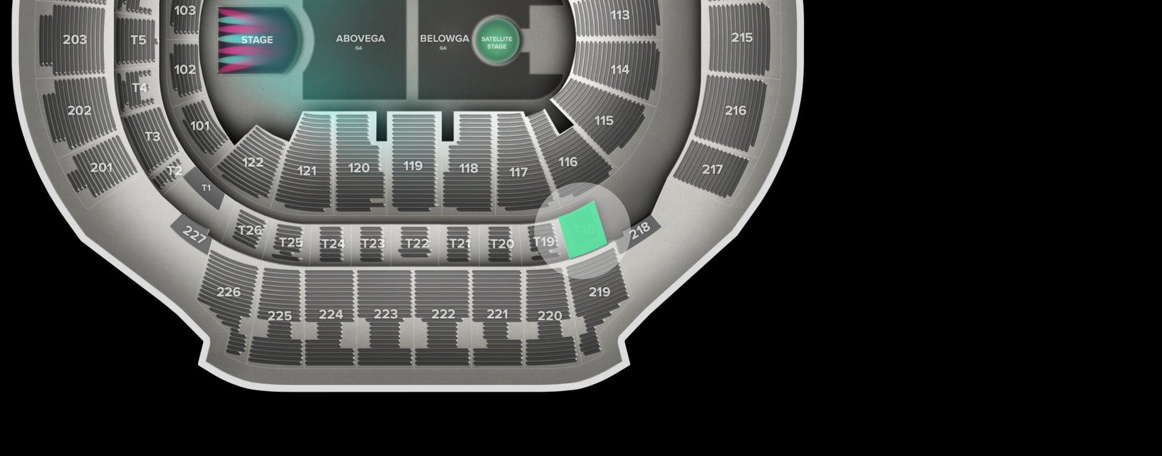 Seat view from Suite