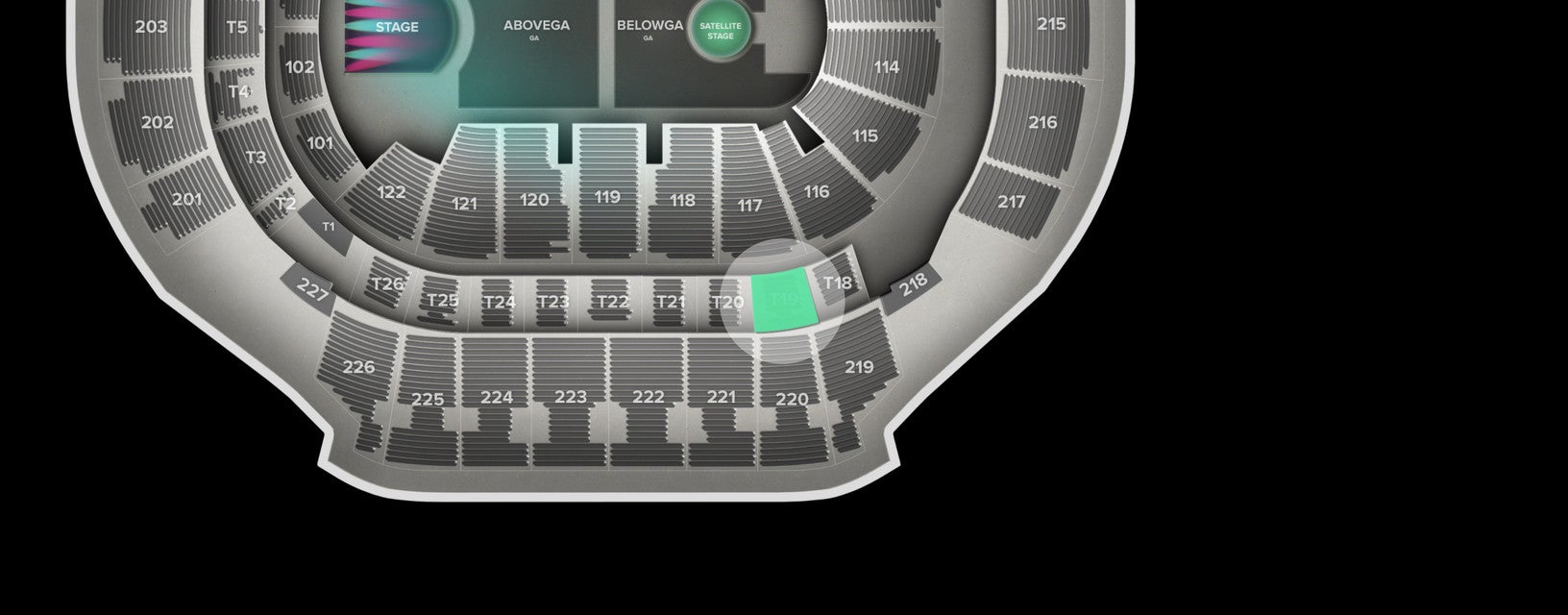 Seat view from Suite
