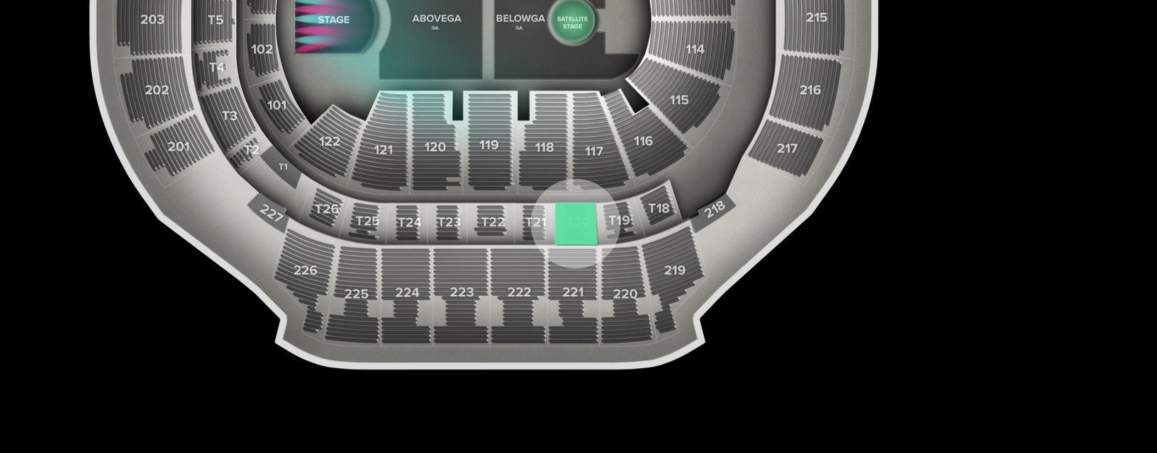 Seat view from Suite