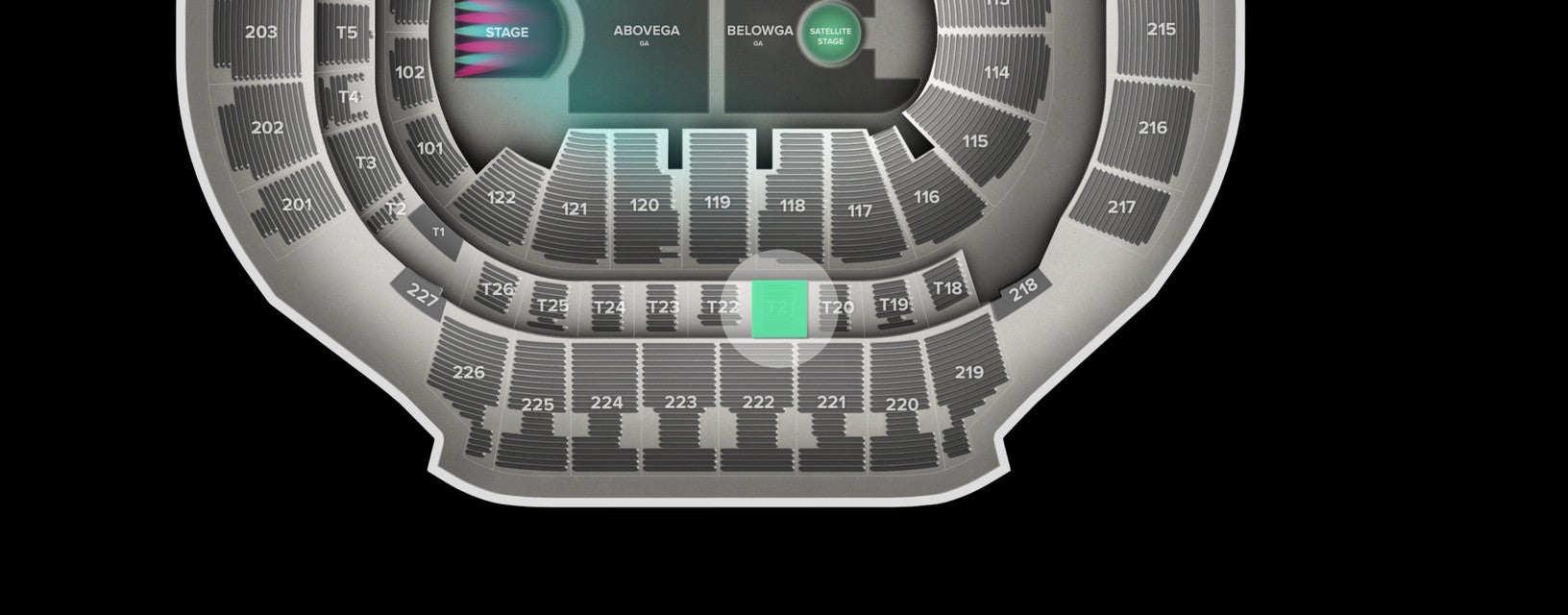 Seat view from Suite