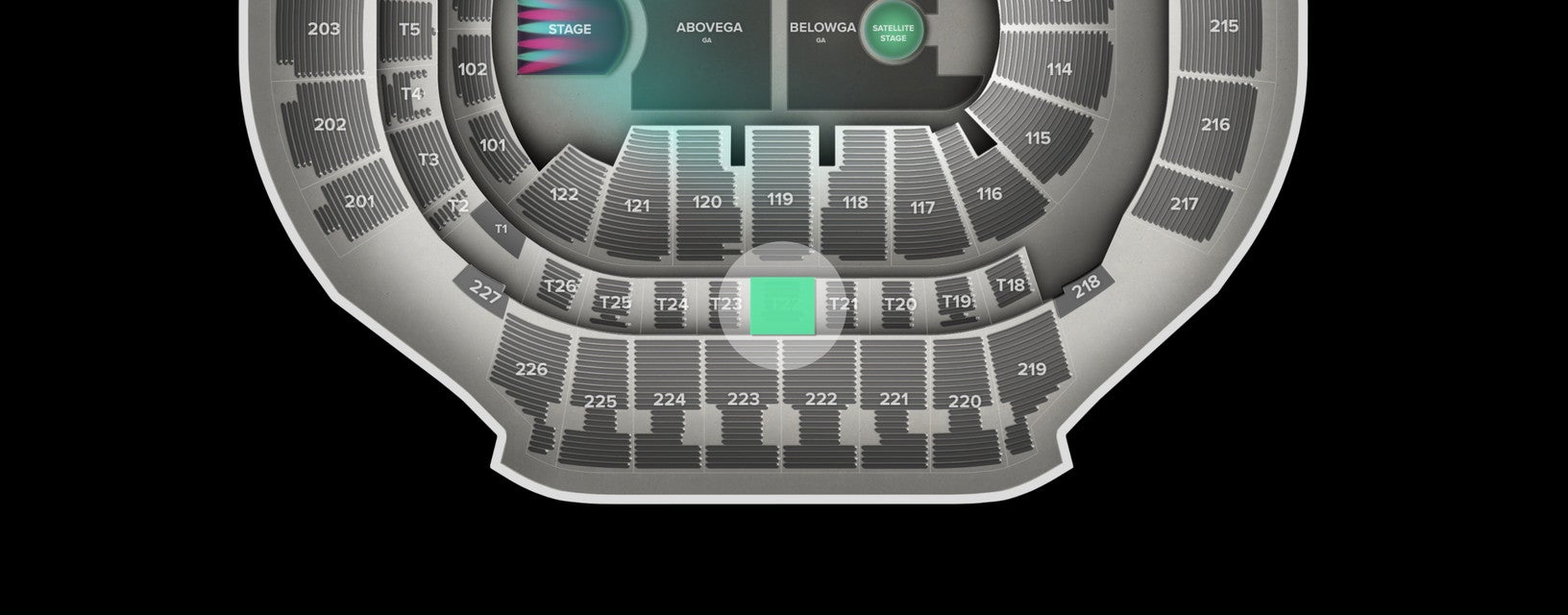 Seat view from Suite