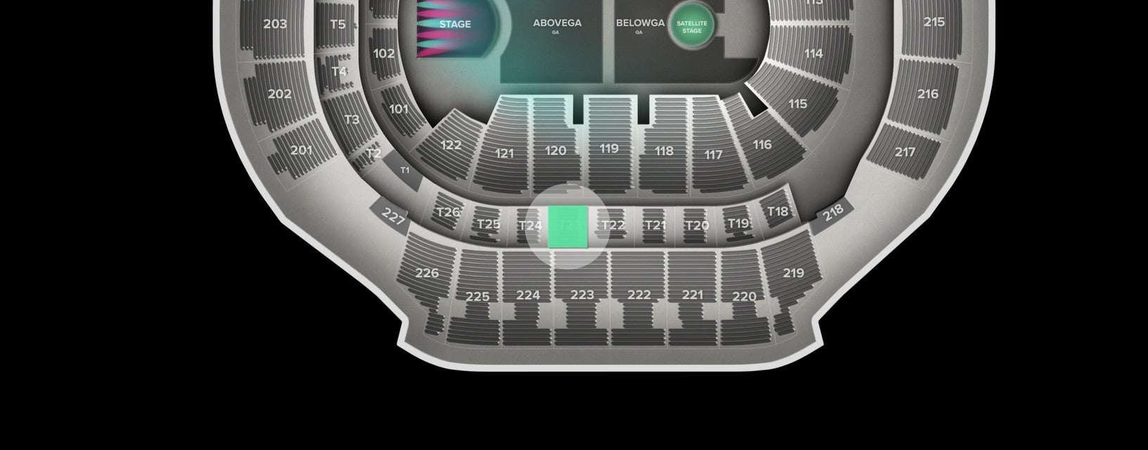 Seat view from Suite