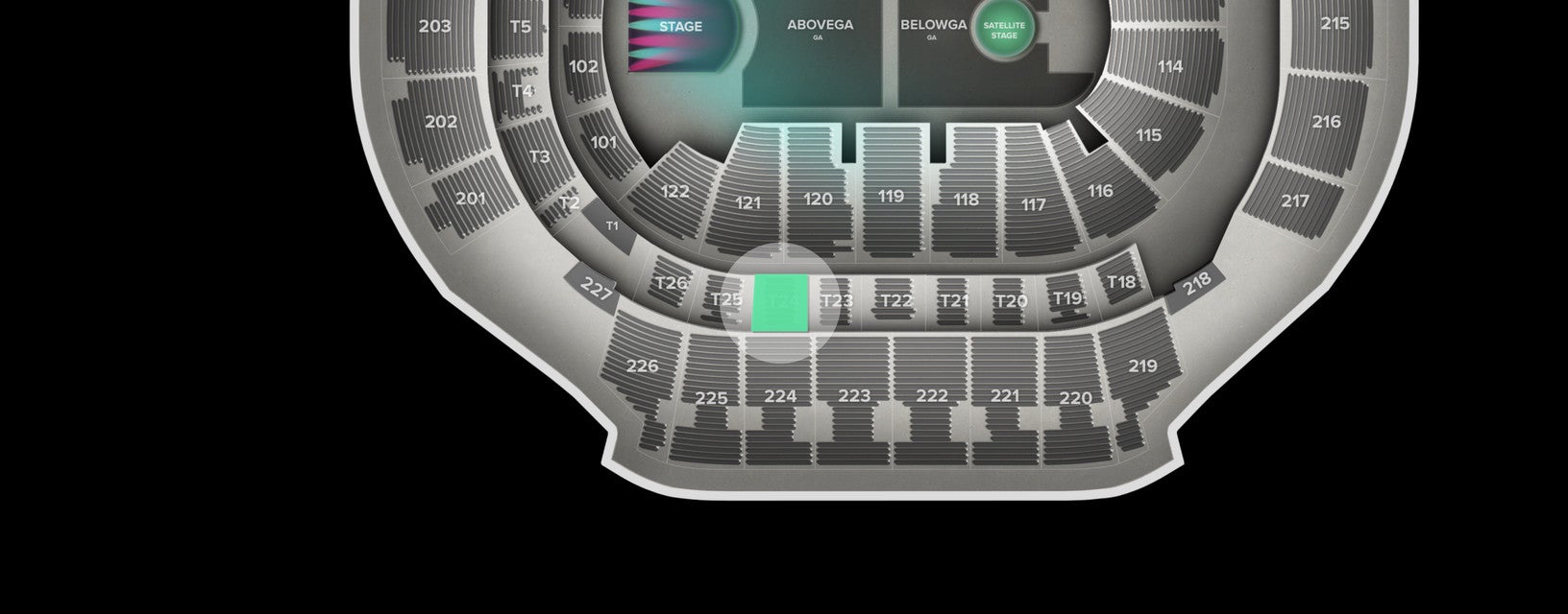 Seat view from Suite