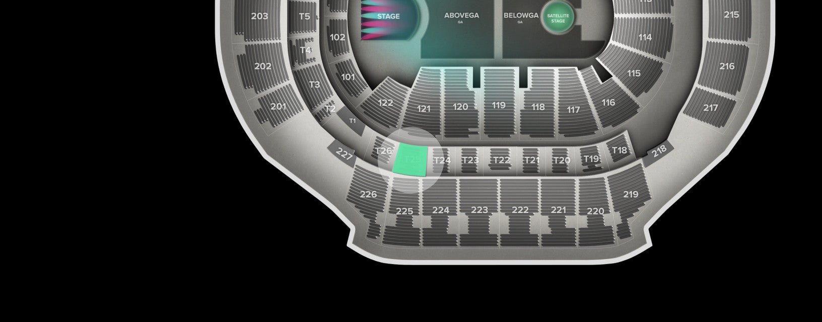 Seat view from Suite