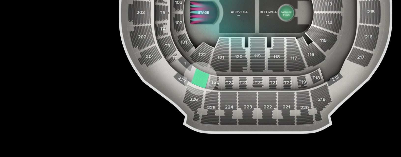 Seat view from Suite