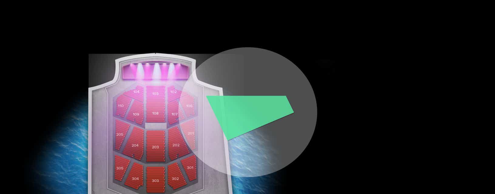 Seat view from Reserved