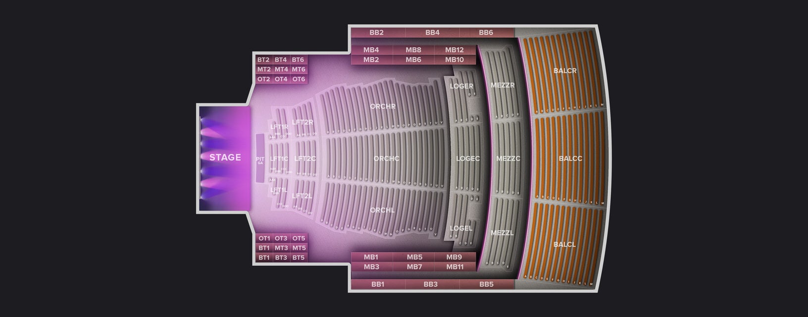 Seat view from Loge