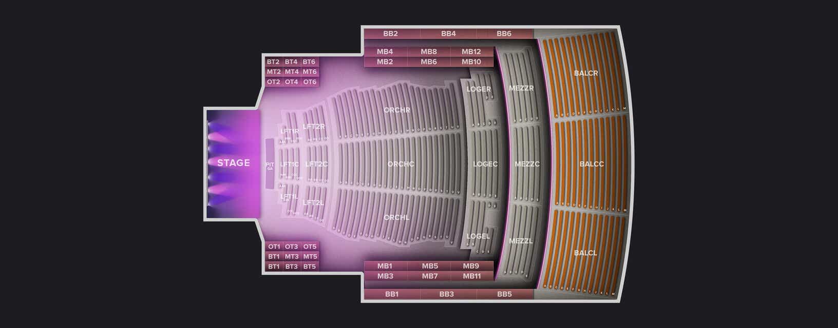 Seat view from Loge