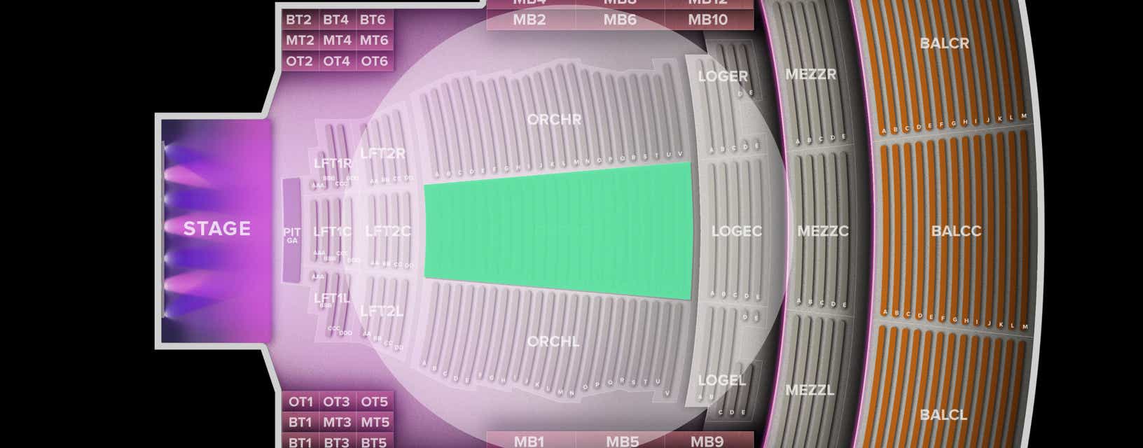 Seat view from Orchestra
