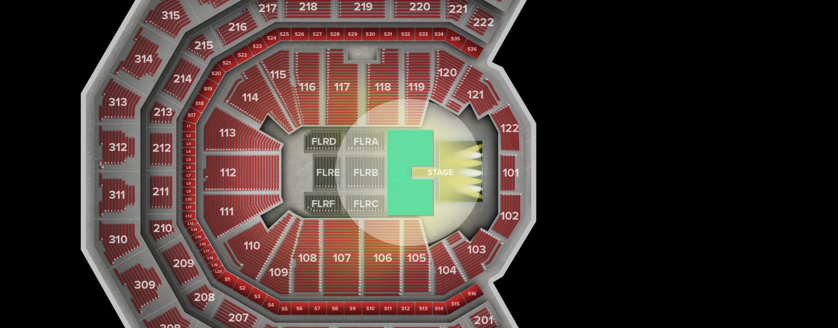 Seat view from Pit