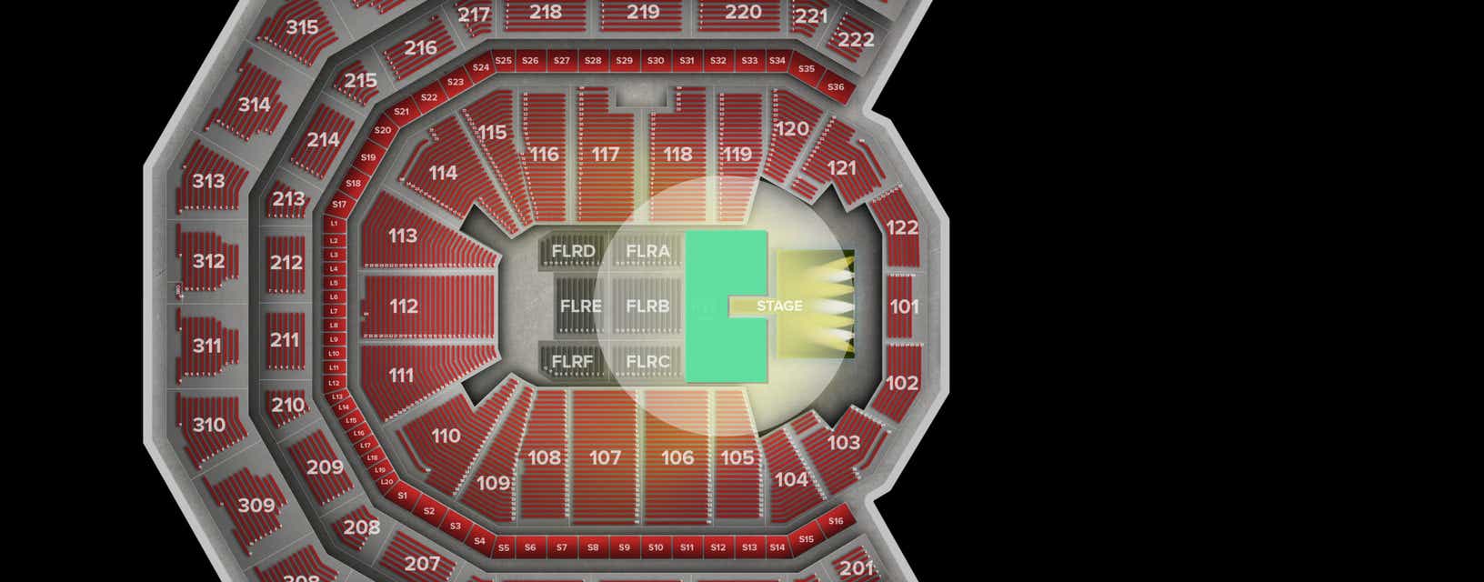 Seat view from Pit
