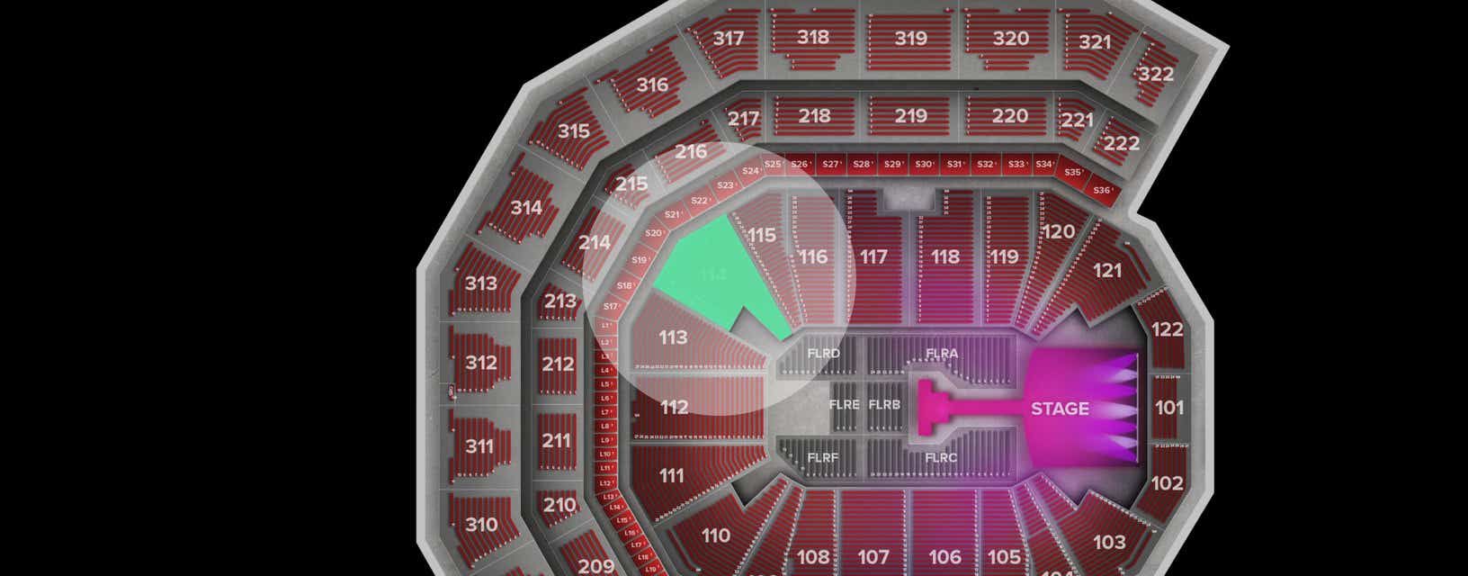 Seat view from Lower