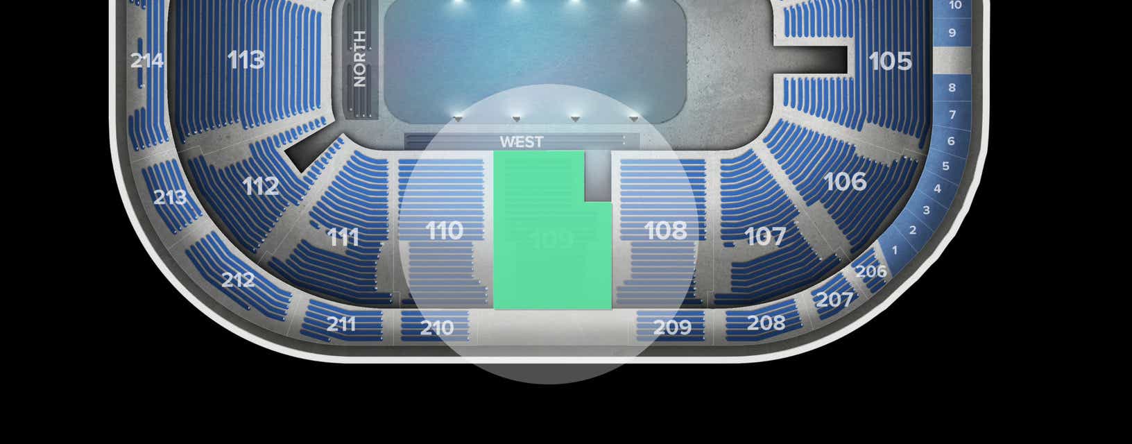 Seat view from Lower