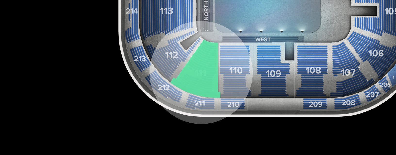 Seat view from Lower