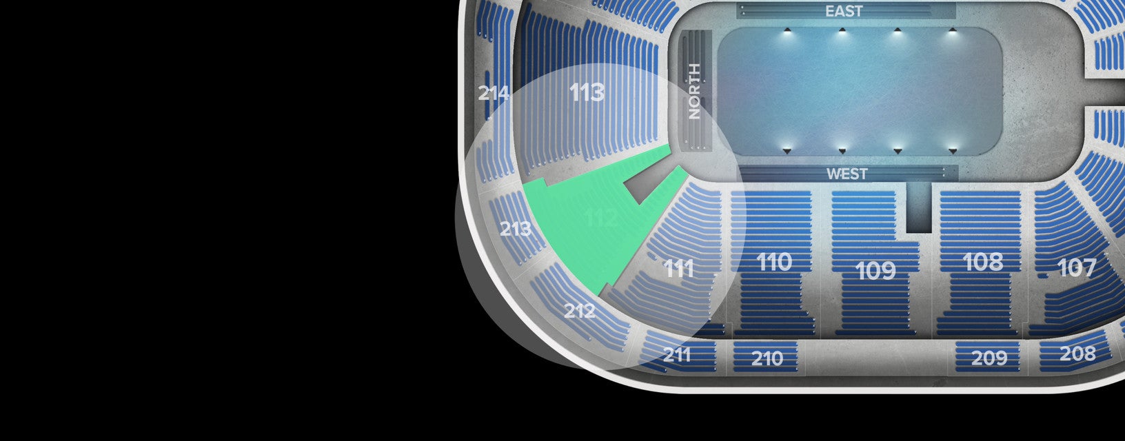 Seat view from Lower