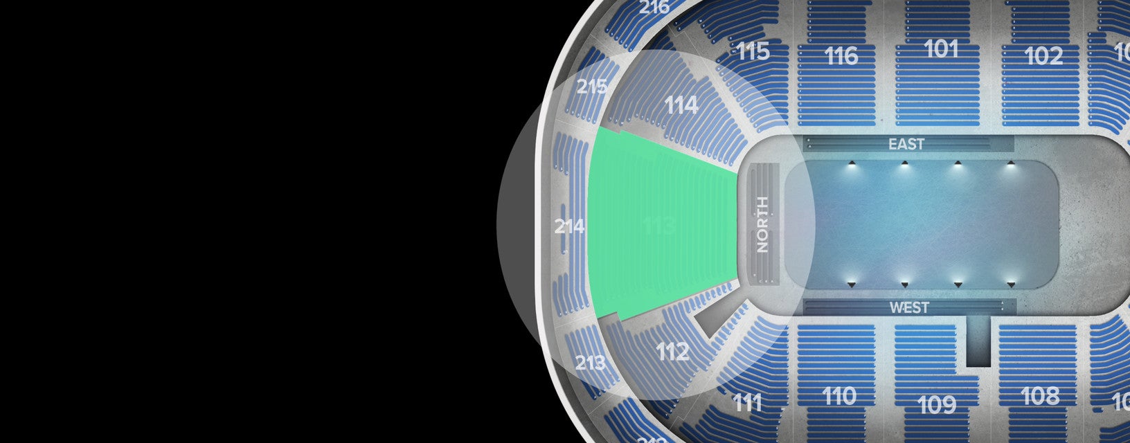 Seat view from Lower