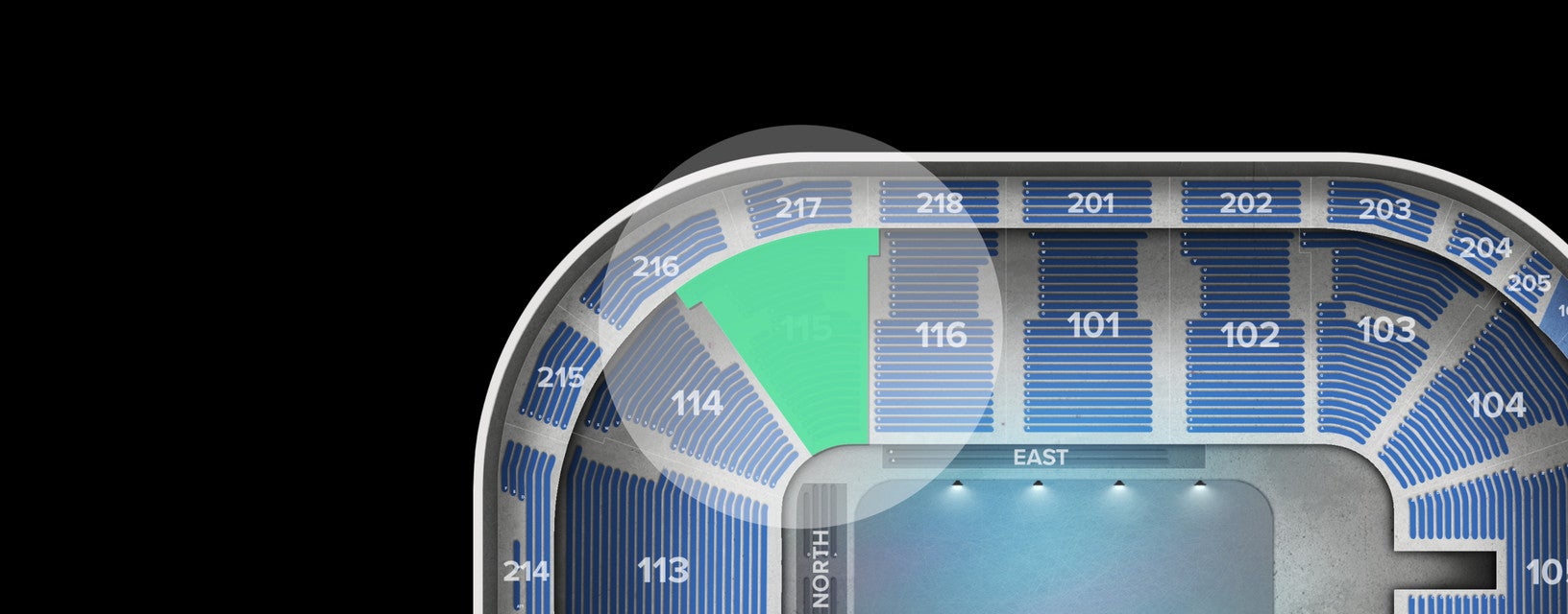 Seat view from Lower