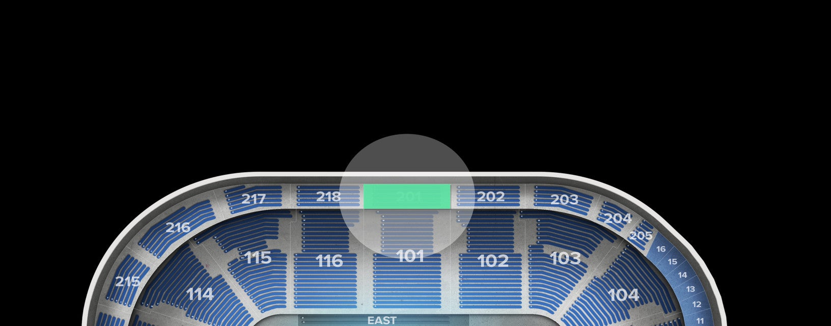 Seat view from Upper