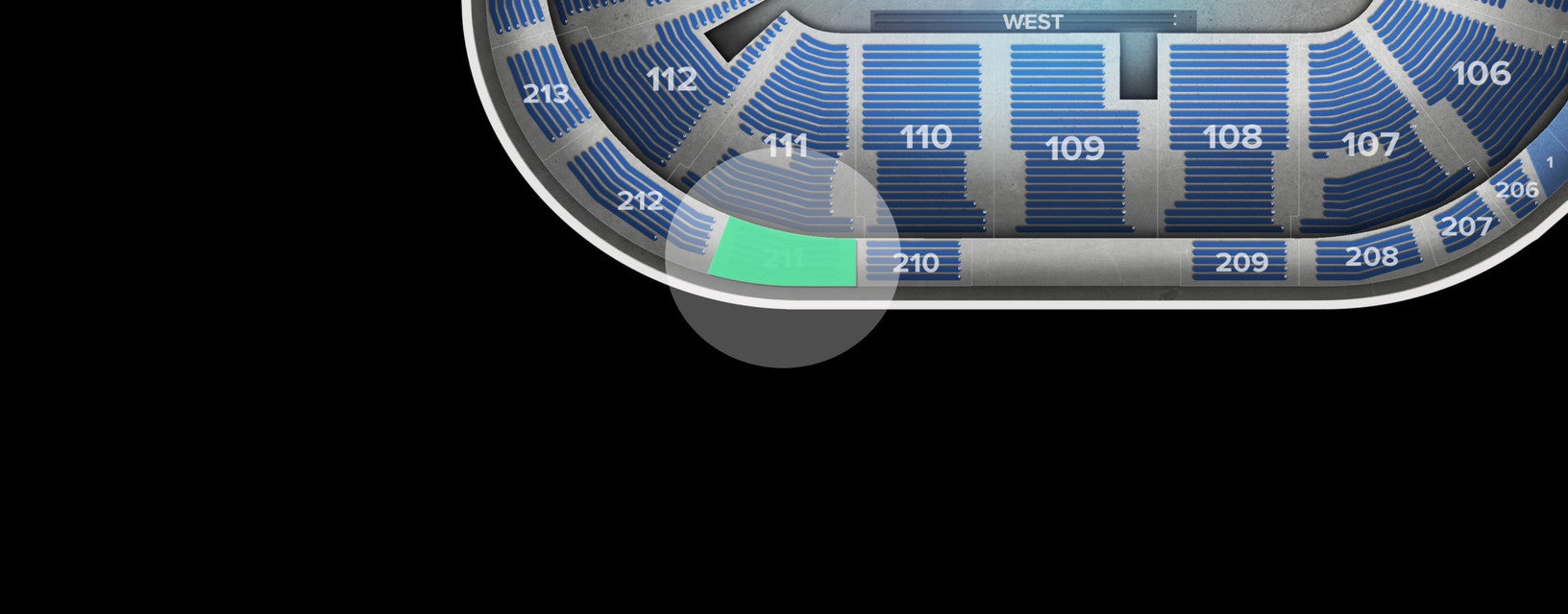 Seat view from Upper