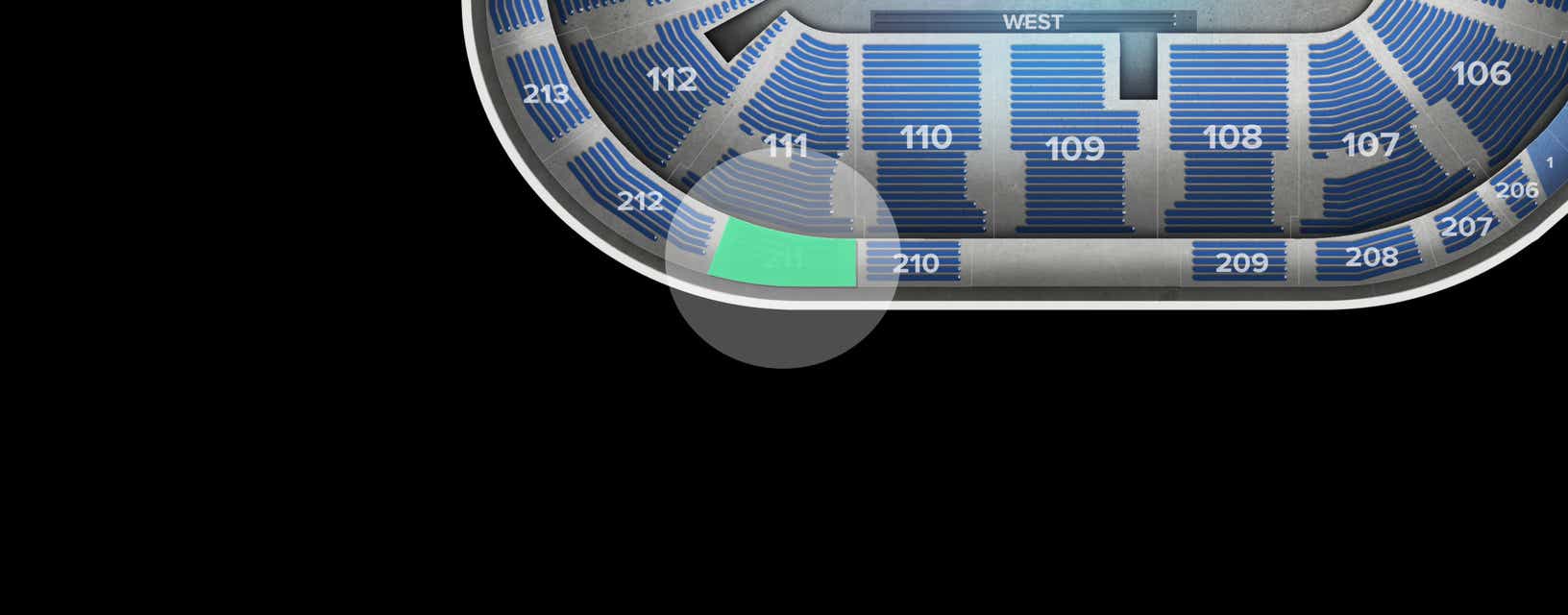 Seat view from Upper