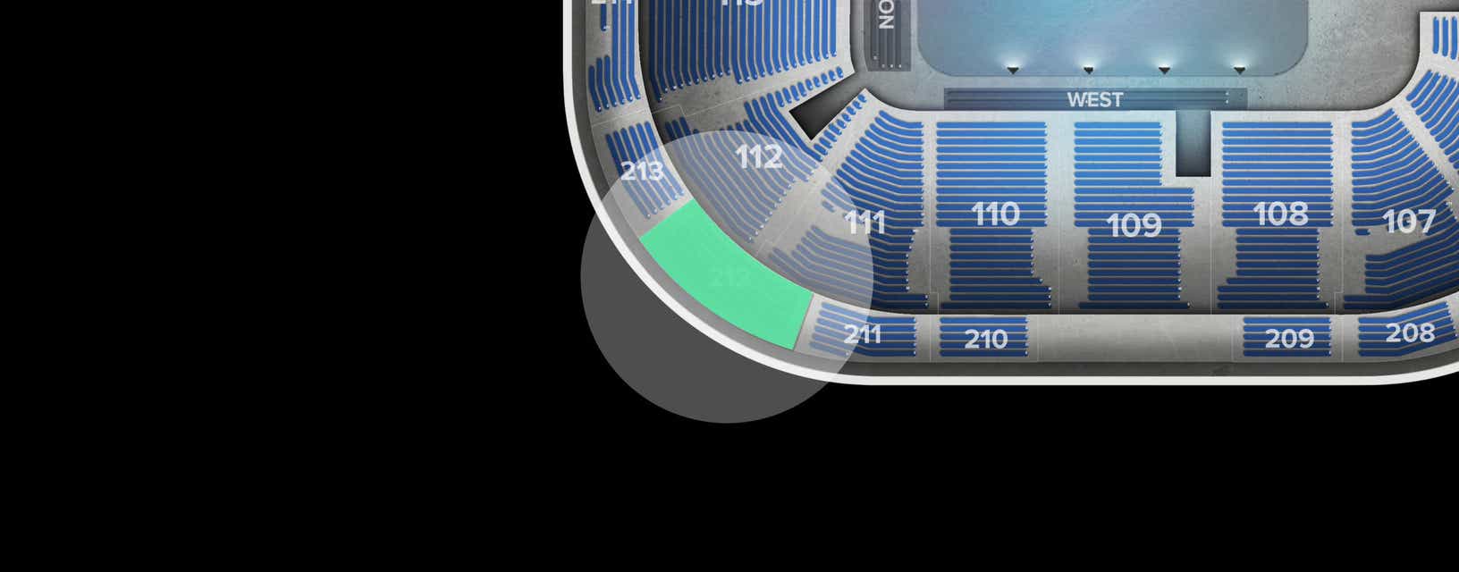 Seat view from Upper