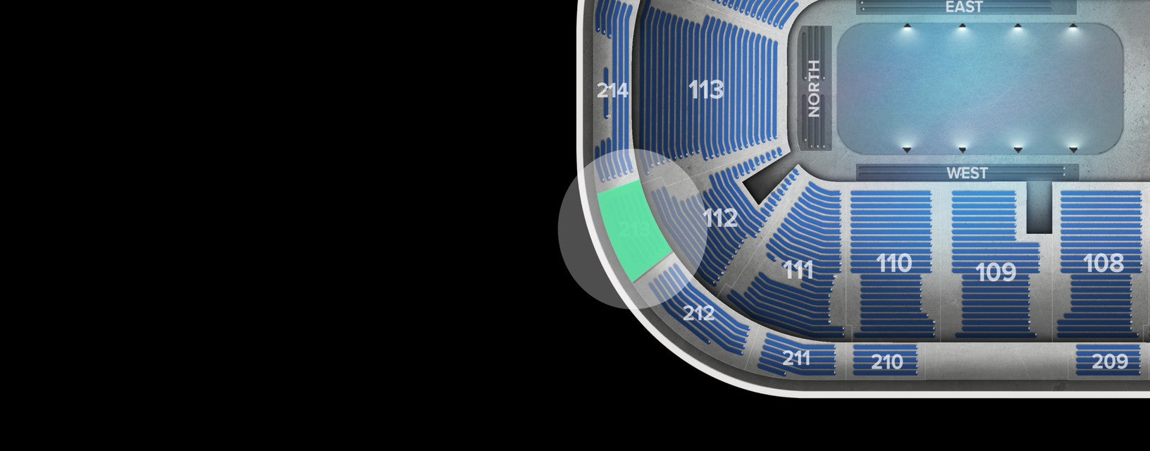 Seat view from Upper