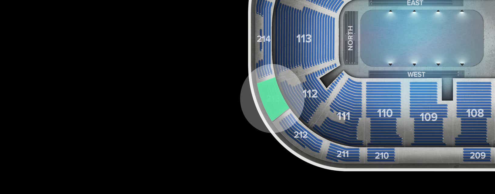 Seat view from Upper