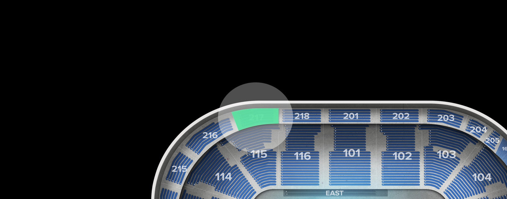Seat view from Upper