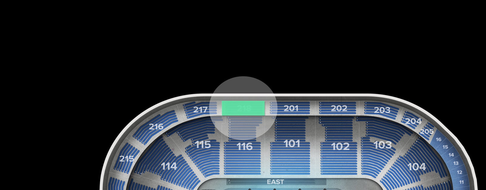 Seat view from Upper